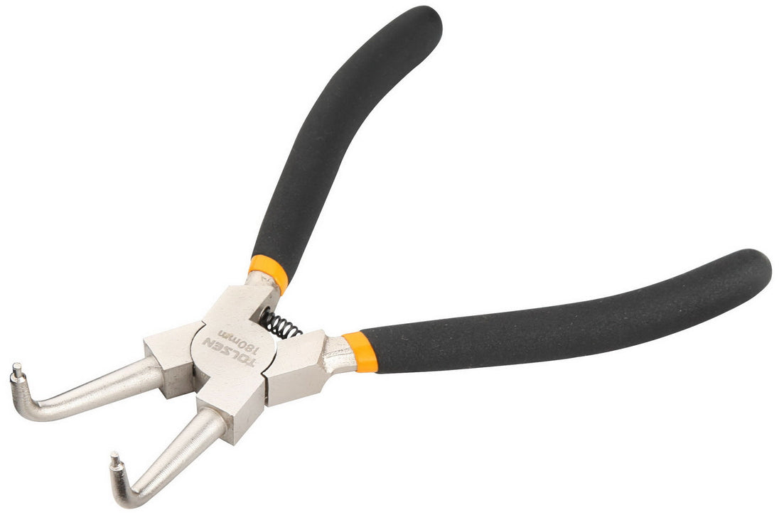 Tolsen Plier Circlip Bent Internal 180mm - Buy Now Online at Trade DIY Direct