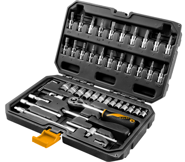 Tolsen Socket Set 1/4" 4-14mm 46pc (Industrial) - Buy Now Online at Trade DIY Direct