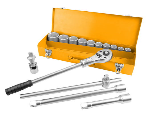 Tolsen Socket Set 3/4 22-50mm 15pc Metal Case (Industrial) - Buy Now Online at Trade DIY Direct