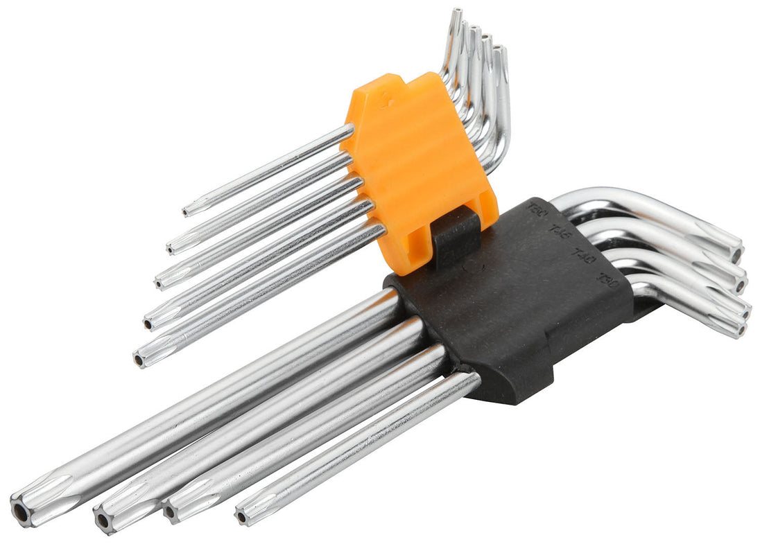 Tolsen 9pcs Torx Long Arm Hex Key Set - Buy Now Online at Trade DIY Direct