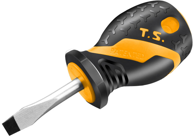 Tolsen Screwdriver Stubby Cr-V  Slotted:5.5*38mm - Buy Now Online at Trade DIY Direct