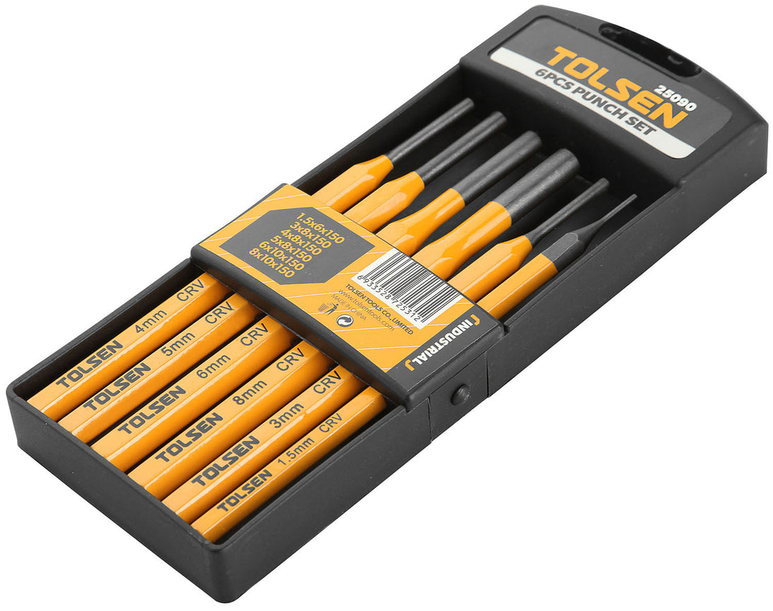 Tolsen Punch Set 6 pc 150mm - Buy Now Online at Trade DIY Direct