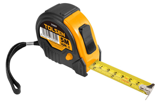 Tolsen Tape Measure 5M/16ft x 19mm - Buy Now Online at Trade DIY Direct