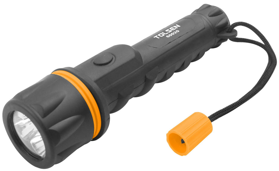 Tolsen Torch Rubber 2AA Led - Buy Now Online at Trade DIY Direct