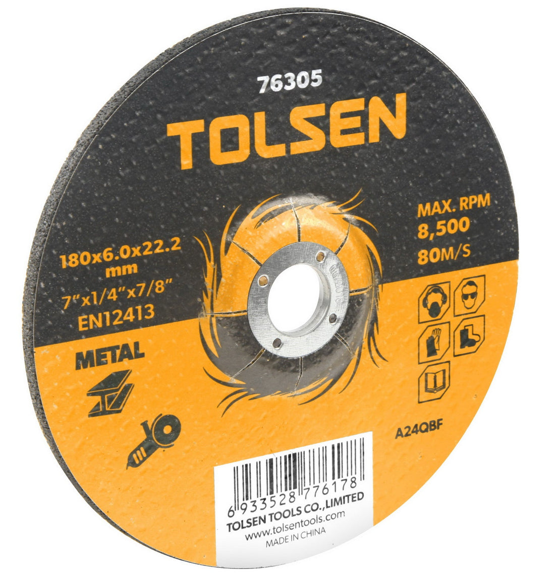 Tolsen Disc Grinding Steel 115mm - Buy Now Online at Trade DIY Direct