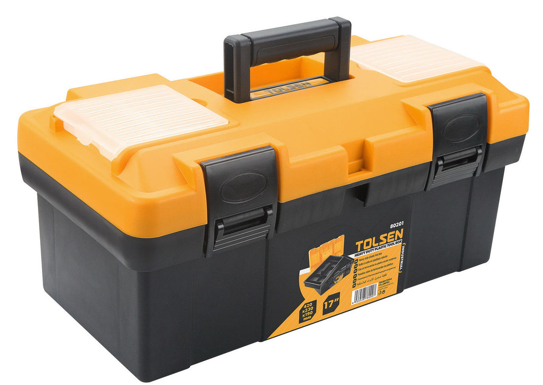 Tolsen Toolbox Plastic 420x230x190mm  (Industrial) - Buy Now Online at Trade DIY Direct