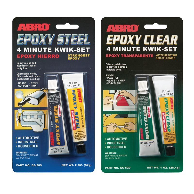 Abro Epoxy Steel & Clear 4 Minute Kwik-Set - Buy Now Online at Trade DIY Direct