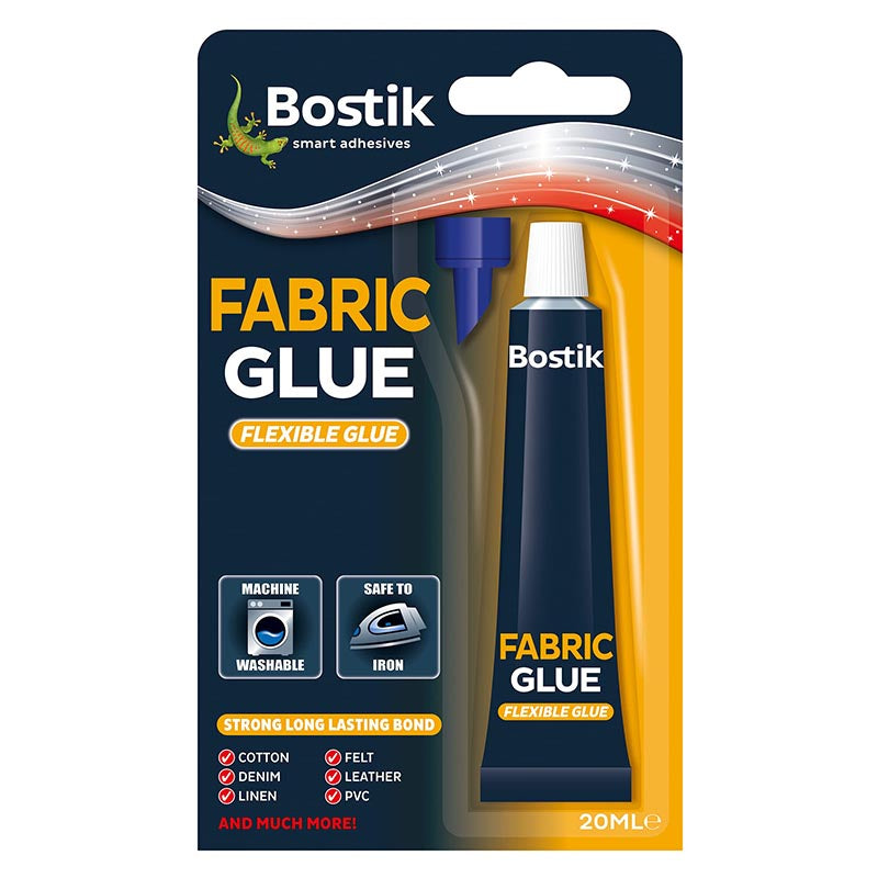 Bostik Flexible Fabric Glue 20ml Ultra Strong - Buy Now Online at Trade DIY Direct