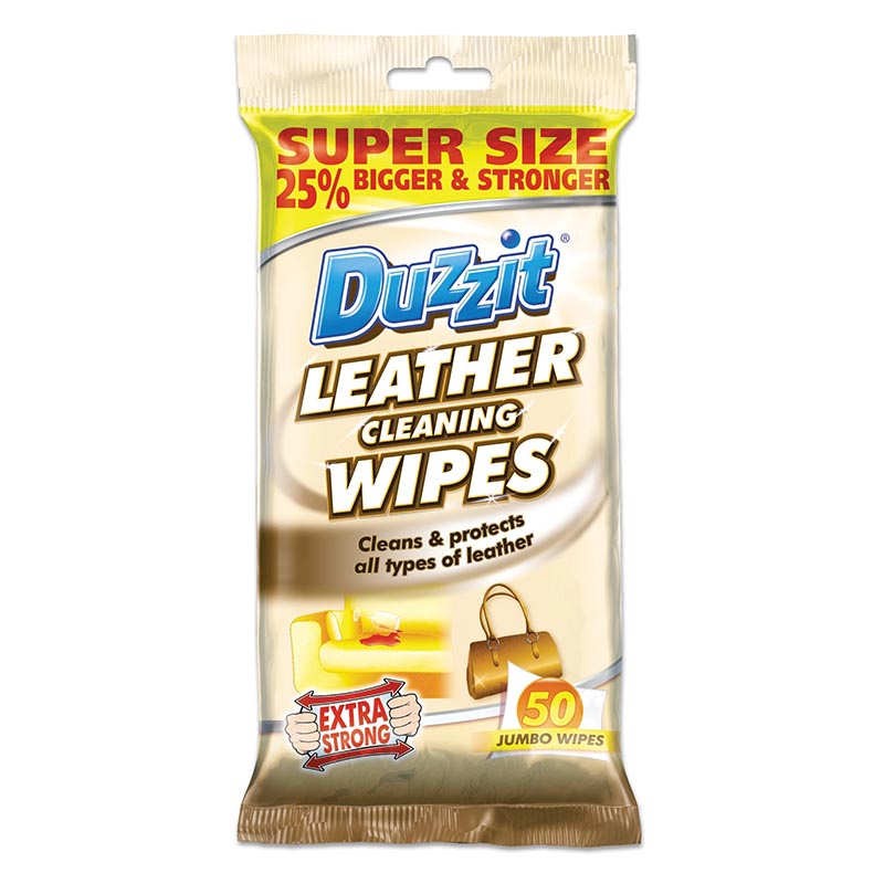 Duzzit Leather Cleaning Jumbo Wipes - Buy Now Online at Trade DIY Direct