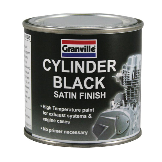 Granville Cylinder Black Paint Satin 100ml / 250ml - Buy Now Online at Trade DIY Direct