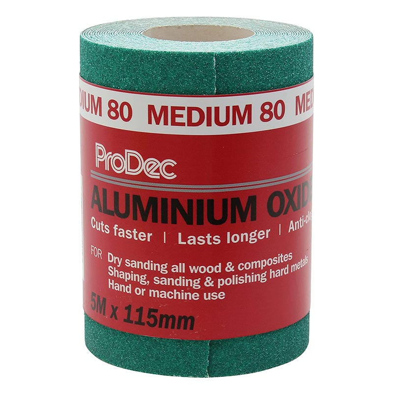 ProDec Aluminium Oxide Sanding Paper 5m Roll - Buy Now Online at Trade DIY Direct