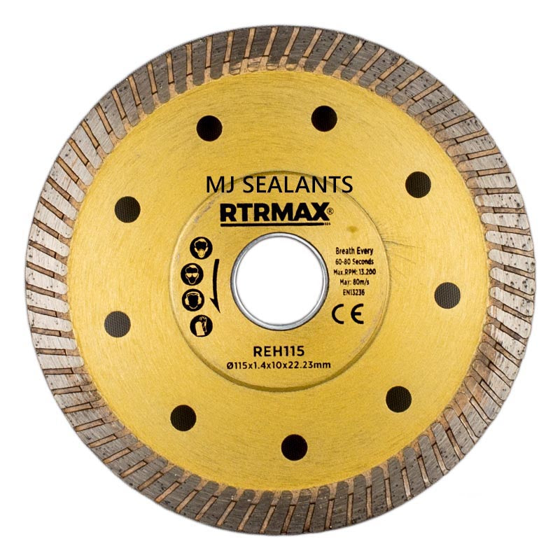 RTRMAX Super Thin Diamond Cutting Disc 115mm - Buy Now Online at Trade DIY Direct