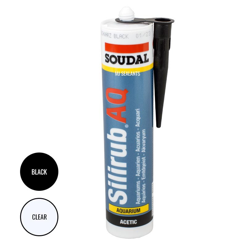 Soudal Silirub AQ Glass and Aquarium Sealant - Buy Now Online at Trade DIY Direct