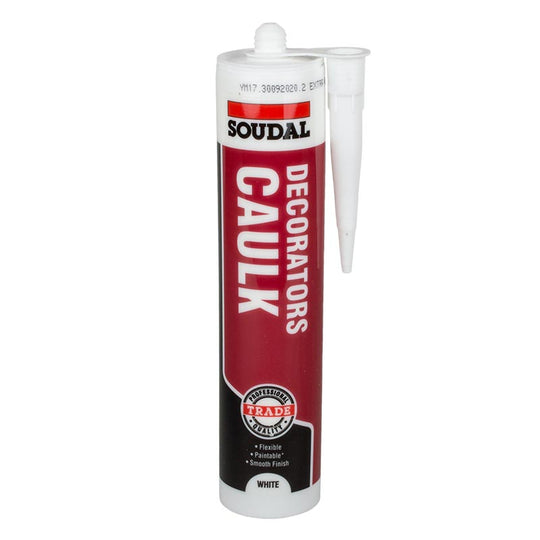 Soudal Acrylic Decorators Caulk White 290ml - Buy Now Online at Trade DIY Direct