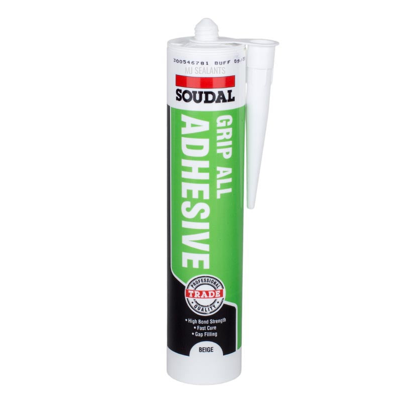 Soudal Grip All Solvent Based Adhesive Beige - Buy Now Online at Trade DIY Direct