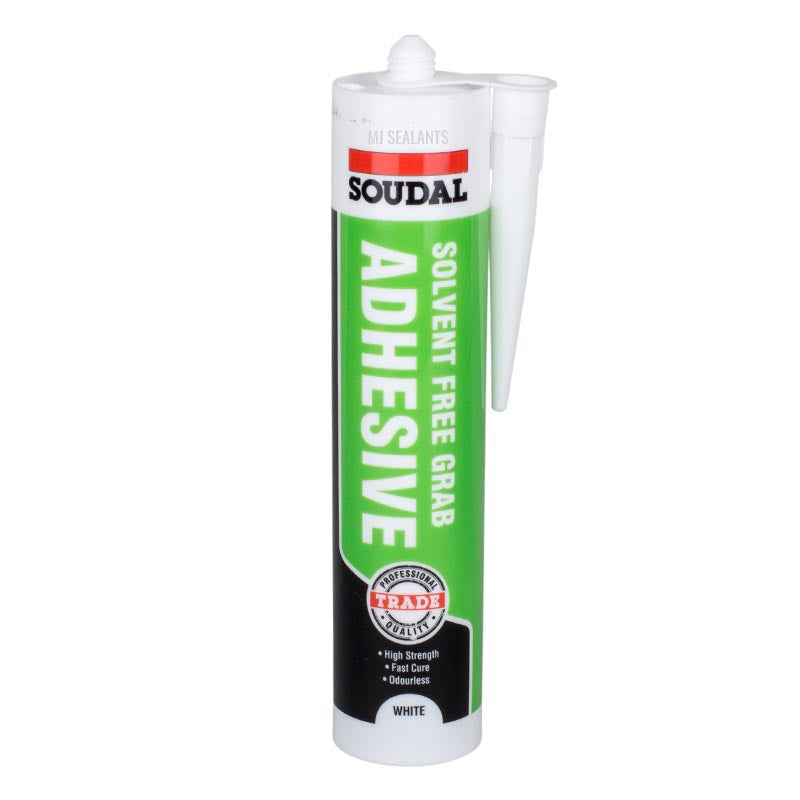 Soudal Grip All Solvent Free Adhesive White - Buy Now Online at Trade DIY Direct