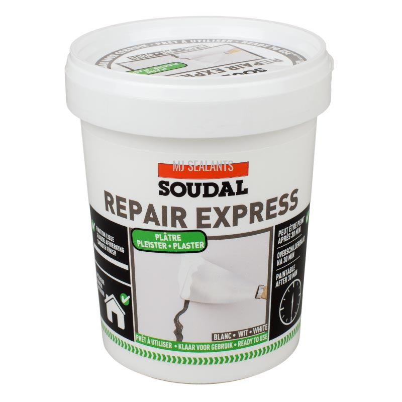 Soudal Repair Express Plaster Filler 900ml - Buy Now Online at Trade DIY Direct