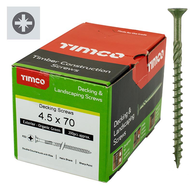 Timco Decking & Landscaping Screws - Buy Now Online at Trade DIY Direct