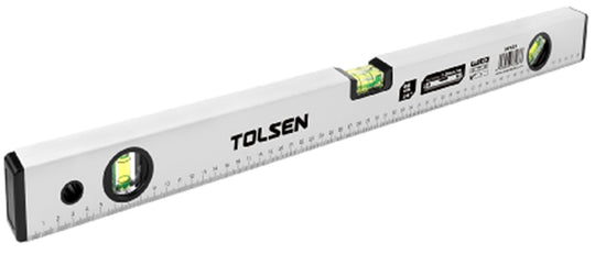 Tolsen Aluminium Level Grey 1000mm 3 Vials - Buy Now Online at Trade DIY Direct