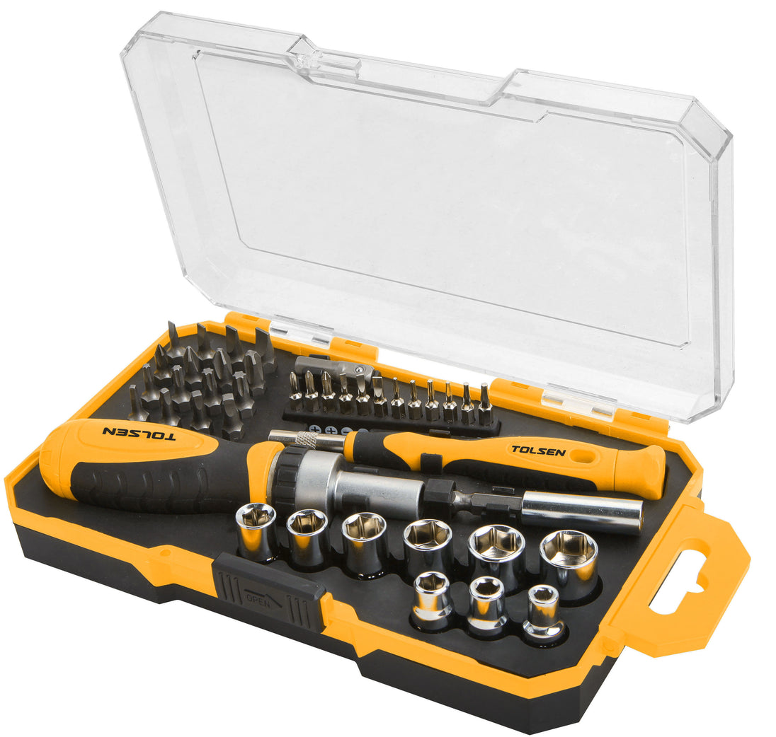 Tolsen Socket and Bits Set 42pcs - Buy Now Online at Trade DIY Direct