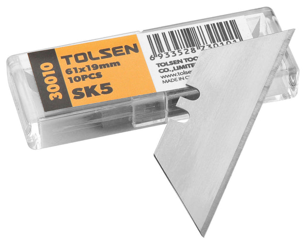 Tolsen Utility Knife Blades 19mm 10pcs in Box - Buy Now Online at Trade DIY Direct