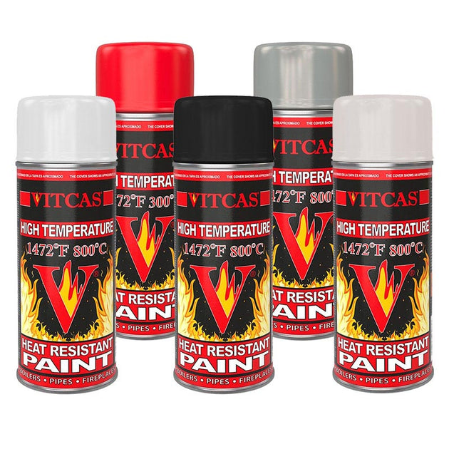 Vitcas Spray Paint Heat Resistant up to 800¬∞C - Buy Now Online at Trade DIY Direct