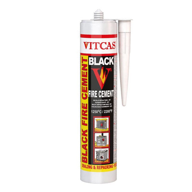 Vitcas BFC - Black Fire Cement Heat Resistant 1250¬∞C - Buy Now Online at Trade DIY Direct