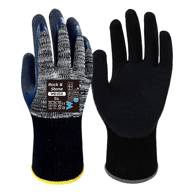 Wonder Grip WG-333 Rock & Stone Gloves - Buy Now Online at Trade DIY Direct